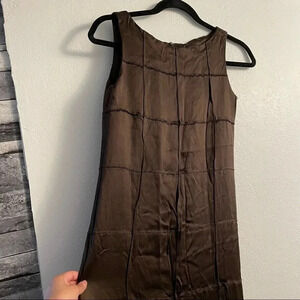 Rare 90’s Gianni brown shift dress